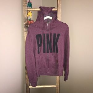 PINK Zip Up Hooded Jacket
